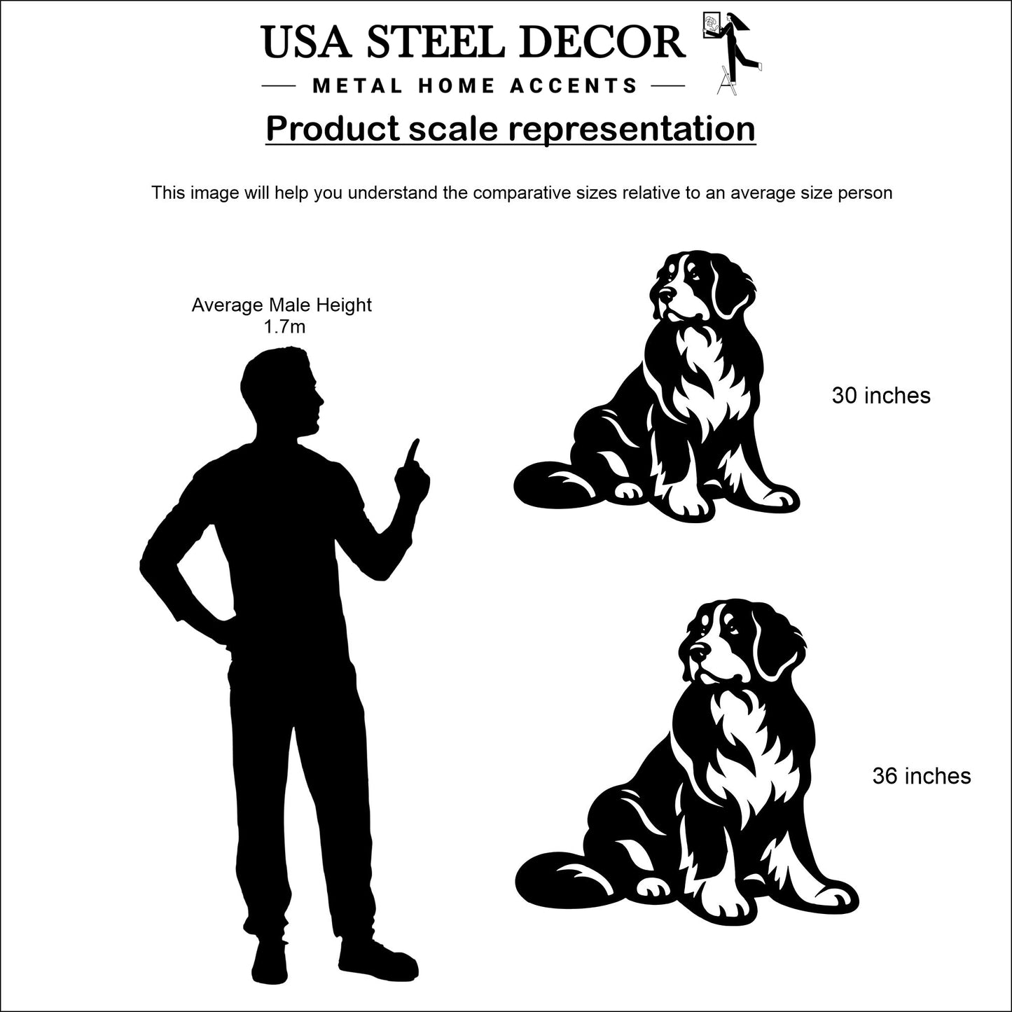 Bernese Mountain Dog Metal Wall Art