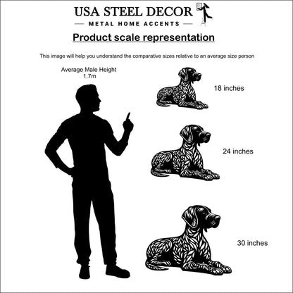 German Shorthaired Pointer Metal Wall Art