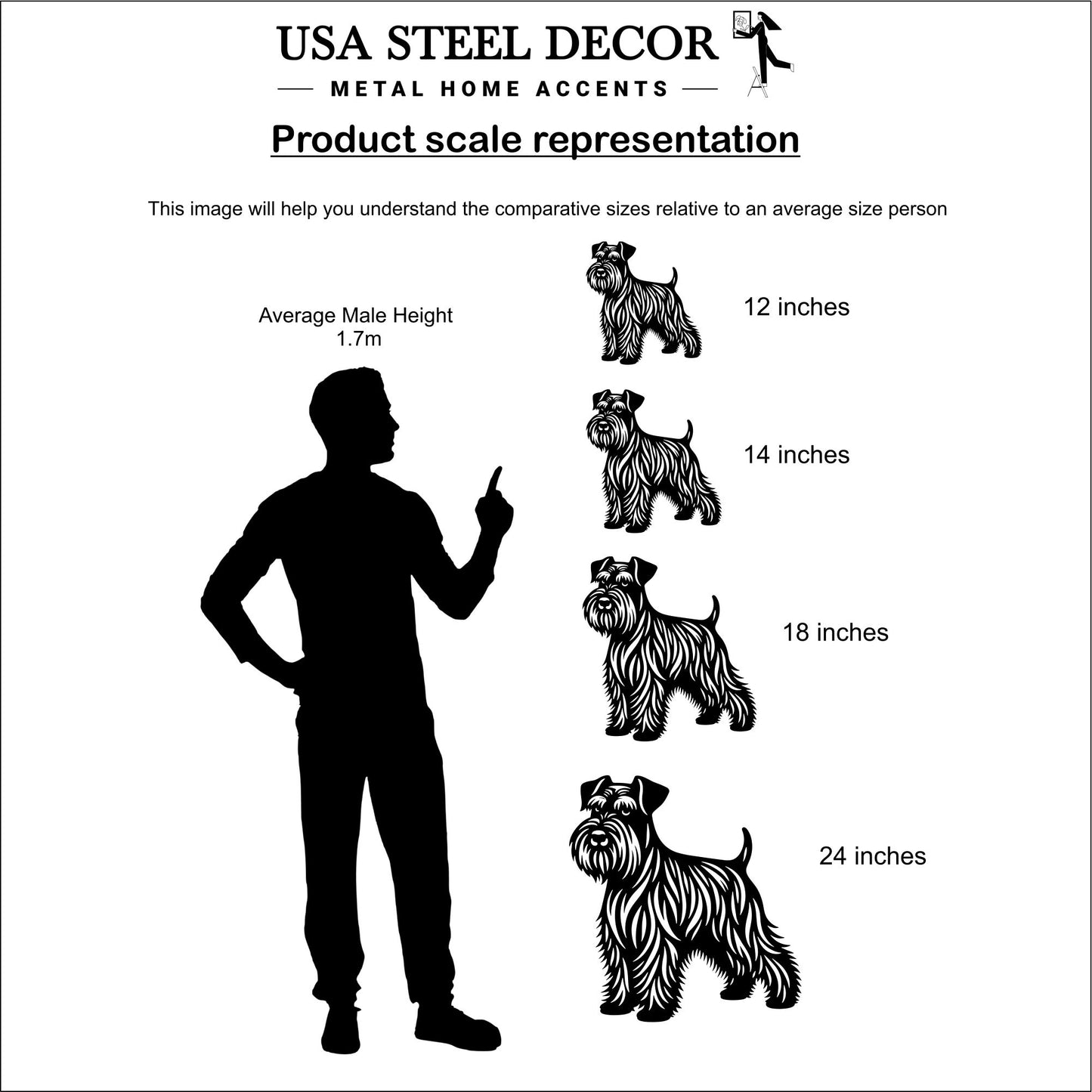 Miniature Schnauzer Metal Wall Art