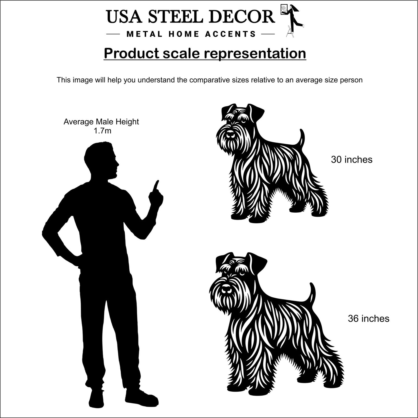 Miniature Schnauzer Metal Wall Art