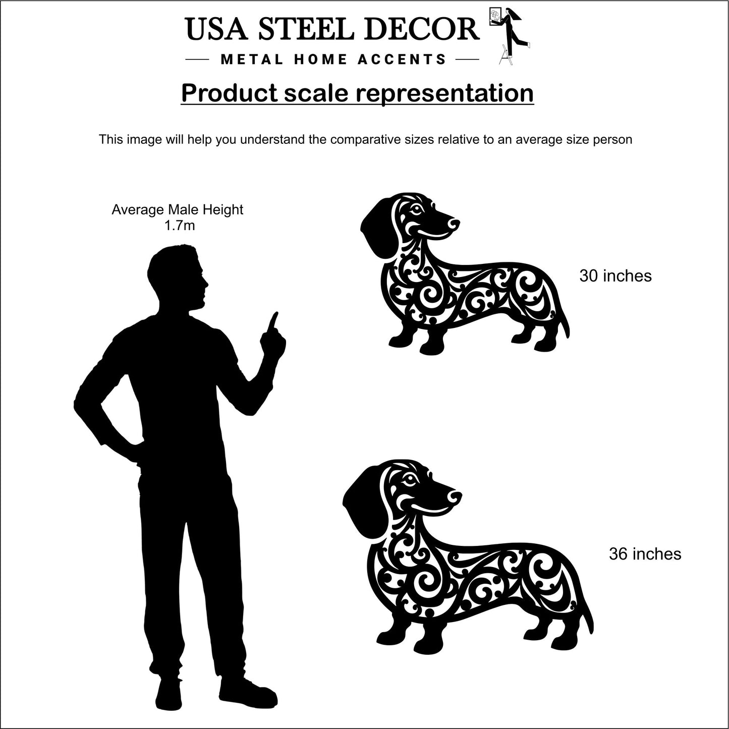 Dachshund Metal Wall Art