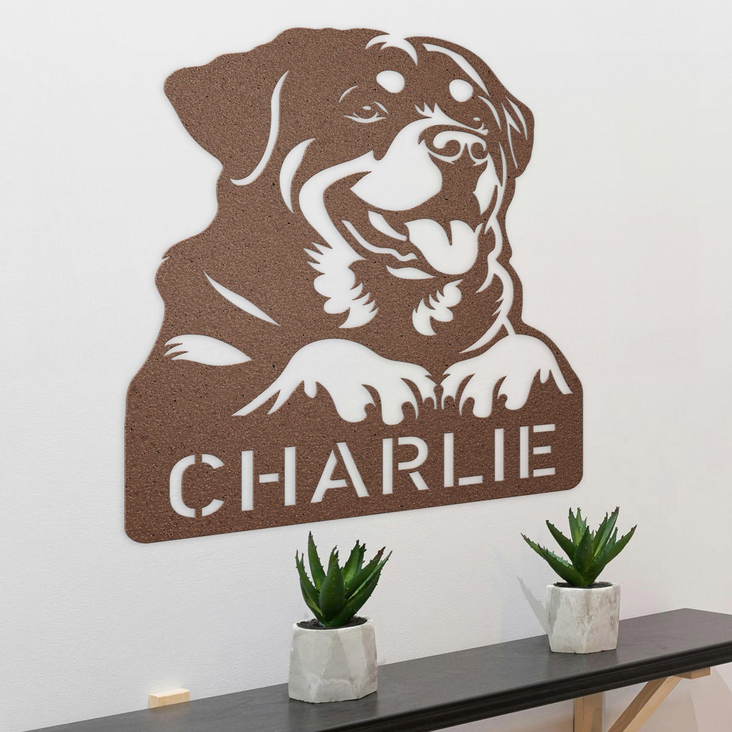 Personalized Rottweiler Metal Wall Art