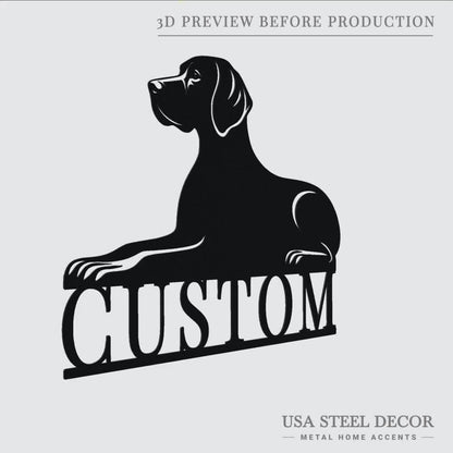 German Shorthaired Pointer Metal Art